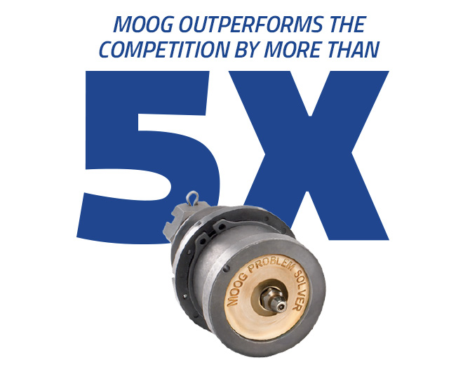 MOOG OUTPERFORMS THE COMPETITION BY MORE THAN 5x DETAILS