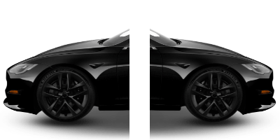 Tesla Model S - Front left and right