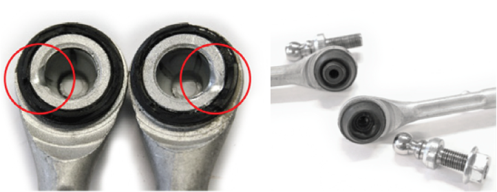 MOOG - Correct Fitting Position for Link Stabilizers - Audi A6 / Mercedes C-Classe MOOG - Correct Fitting Position for Link Stabilizers - Audi A6 / Mercedes C-Classe