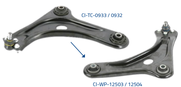 MOOG - Plastic to Metal Bush - Track Control Arms - CI-TC-0933/0932 - CI-WP-12503/12504