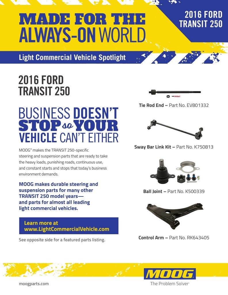 2016 Ford Transit 250 Application Spotlight PDF cover image