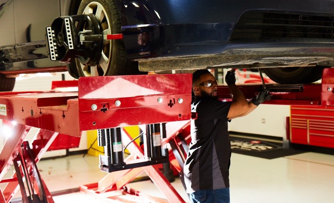 Mechanic-Working-Under-Car Mechanic-Working-Under-Car