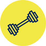 CV Joint Icon on Yellow Background