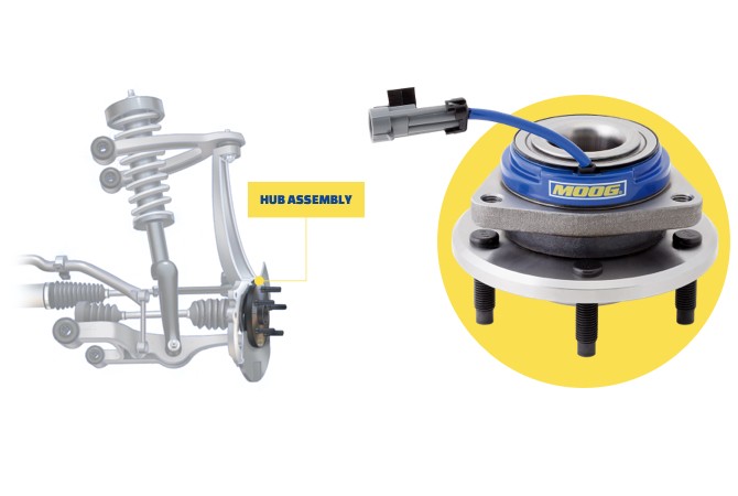 MOOG Hub Assembly and diagram.